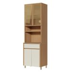 Paneleiro-Torre-Quente-4-Portas-Vidro-Reflecta-1-Gaveta-70cm-em-MDF-Condessa-Nesher