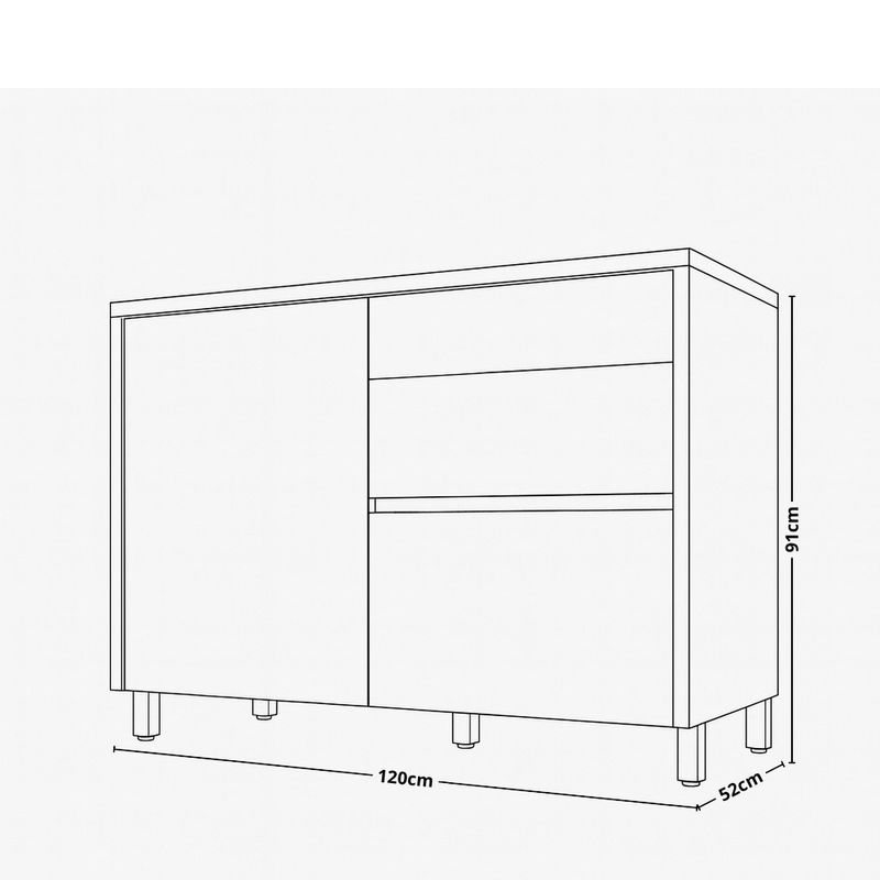 Balcao-de-Pia-1-Porta-3-Gavetas-120cm--com-Tampo-em-MDF-Condessa-Nesher