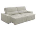 Sofá 4 Lugares Retrátil Reclinável 250cm Veludo Village Ferguile