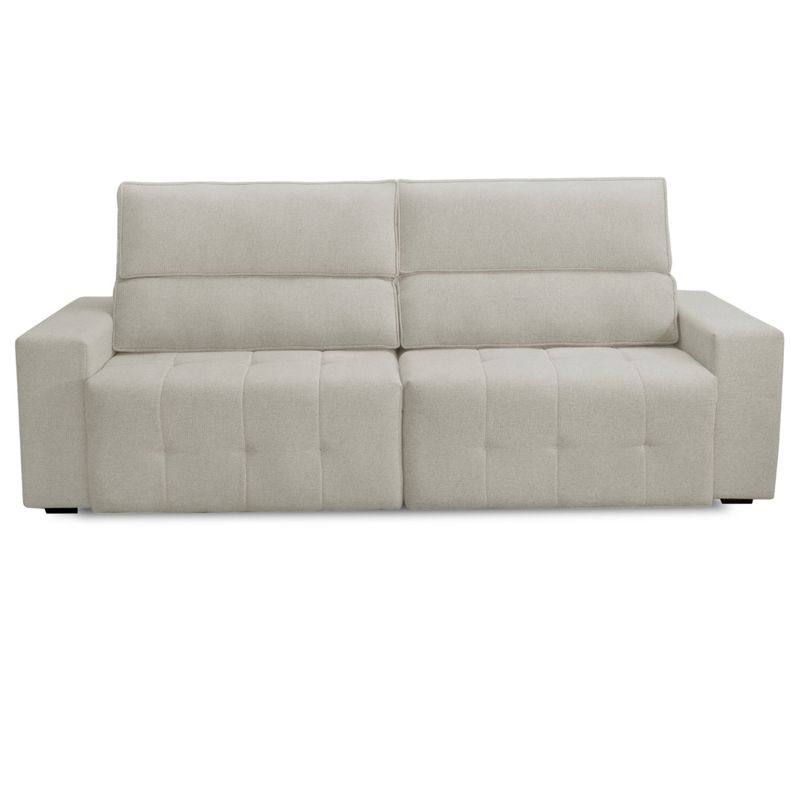 Sofá 4 Lugares Retrátil Reclinável 250cm Veludo Village Ferguile