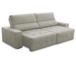 Sofá 4 Lugares Retrátil Reclinável 280cm Linho Village Ferguile