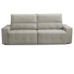 Sofá 4 Lugares Retrátil Reclinável 280cm Linho Village Ferguile