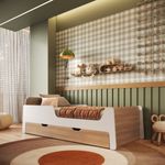 Cama-Infantil--Solteiro-Mick-com-Cama-auxiliar-em-MDF-Mobikasa