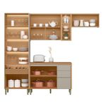 Cozinha Modulada 4 Peças com Tampo Em MDF Allure Linea Brasil
