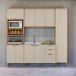 Cozinha Modulada 4 Peças sem Pia Em MDF Selene Linea Brasil