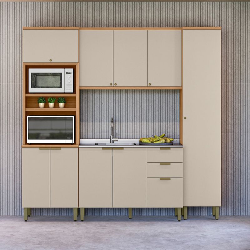 Cozinha Modulada 4 Peças sem Pia Em MDF Selene Linea Brasil
