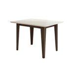 Mesa de Jantar 120cm com Vidro Kate Poliman Móveis