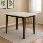 Mesa de Jantar 120cm com Vidro Kate Poliman Móveis