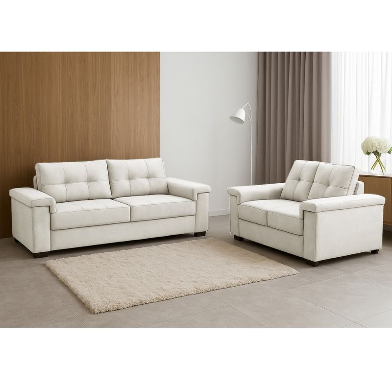 Conjunto Sofá 3 e 2 Lugares Veludo Palazio Ferguile