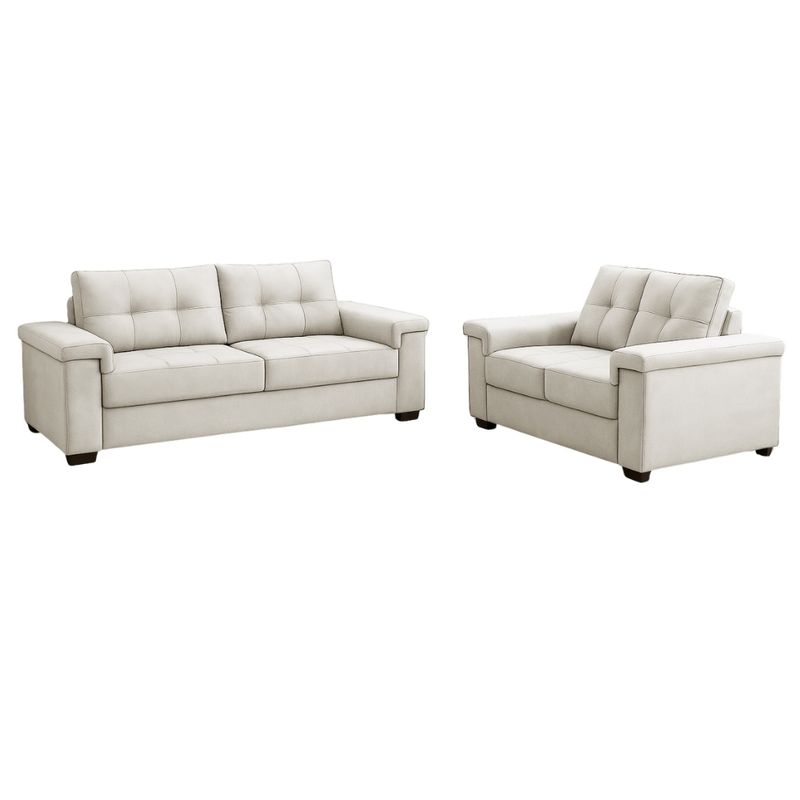 Conjunto Sofá 3 e 2 Lugares Veludo Palazio Ferguile