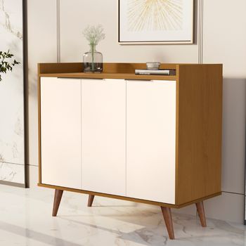 Aparador Buffet 3 Portas com Pés JB 4112 JB Móveis