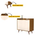 Aparador Buffet 3 Portas com Pés  JB 4112 Bechara