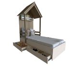 Cama Infantil 2 Gavetas Mel Bramov