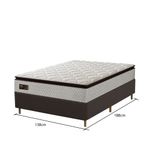 Cama Box Casal 138cm Pillow Top Molas Ensacadas Majestic Umaflex