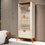 Cristaleira com Vidro 3 Portas Buriti JB Móveis