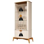 Cristaleira com Vidro 3 Portas Buriti JB Móveis