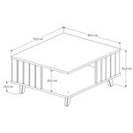 Mesa de Centro Ripada Açaí JB Móveis