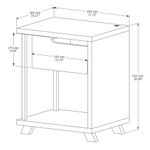 Mesa de Cabeceira 1 Gaveta JB 1010 JB Móveis