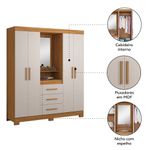 Guarda-Roupa-Solteiro-com-Espelho-e-Pes-4-Portas-3-Gavetas-NT5015-Notavel-Moveis