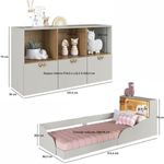 Quarto-Infantil-Cama-Solteiro-Montessoriana-Led-e-Comoda-CJ082-Lille