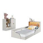Quarto-Infantil-Cama-Solteiro-Montessoriana-Led-e-Comoda-1-Gaveta-CJ081-Lille