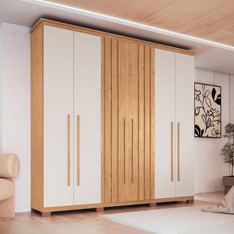 Guarda-Roupa-Casal-Ripado-6-Portas-com-Pes-Vienna-Moveis-Castro