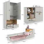 Quarto-Infantil-Cama-Solteiro-Montessoriana-Led-Comoda-Guarda-Roupa-CJ077-Lille-Art-In-Moveis