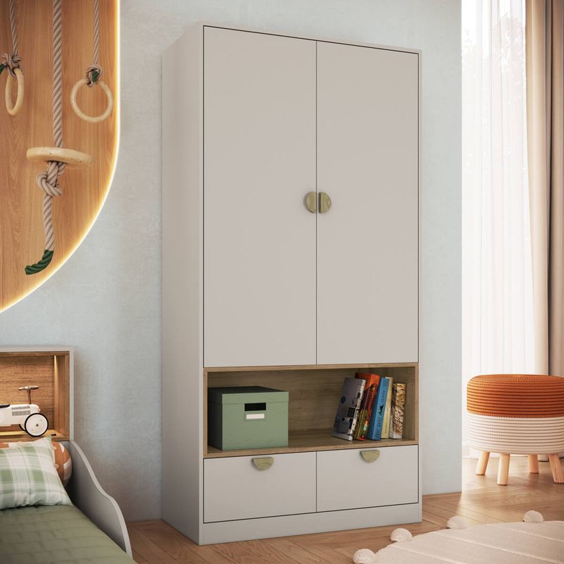 Guarda-Roupa-Infantil-2-Portas-2-Gavetas-Lille-Art-in-Moveis