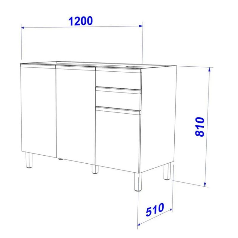 Balcao-de-Pia-3-Portas-2-Gavetas-120cm-Sem-Pia-Star-Indekes