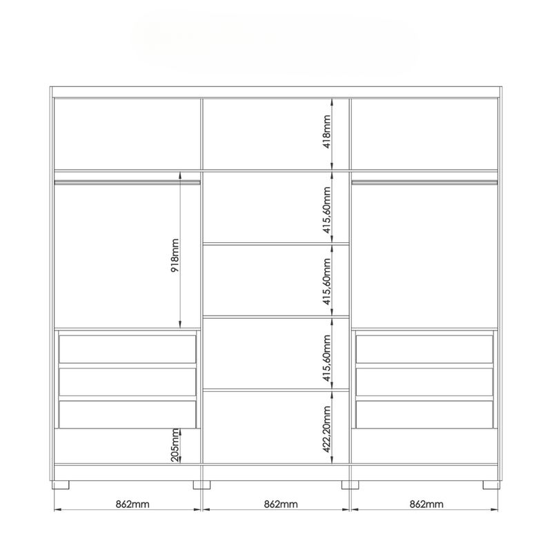 Guarda-Roupa-Casal-6-Portas-com-Pes-Brescia-Moveis-Castro