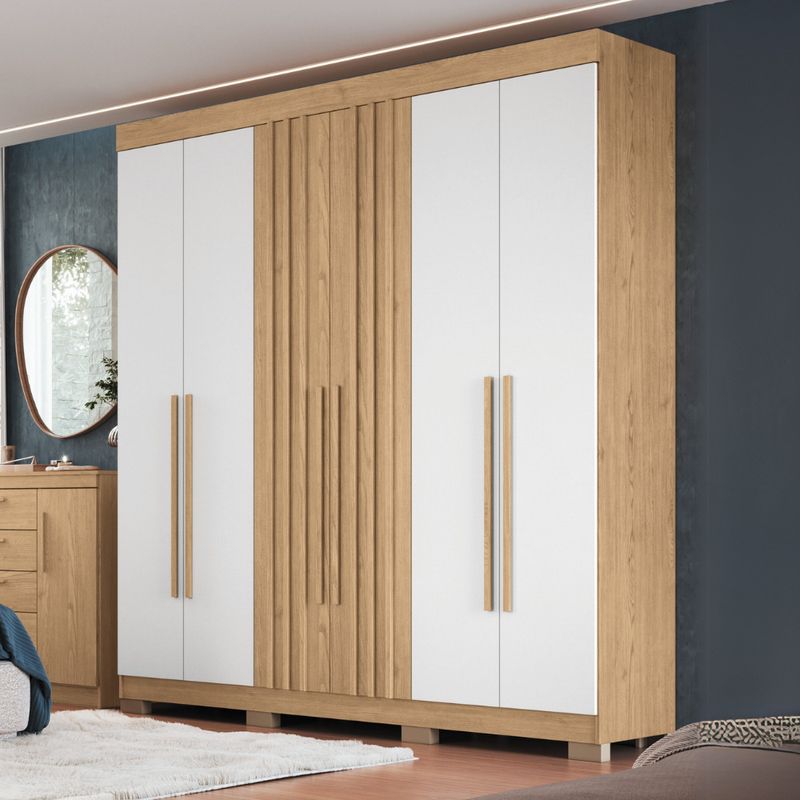 Guarda-Roupa-Casal-Flex-6-Portas-com-Pes-Verona-Moveis-Castro
