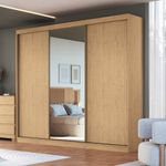 Guarda-Roupa-Casal-Flex-com-Espelho-3-Portas-de-Correr-em-MDF-Imperial-New-Moveis-Castro