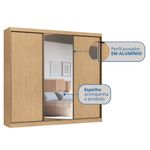 Guarda-Roupa-Casal-Flex-com-Espelho-3-Portas-de-Correr-em-MDF-Imperial-New-Moveis-Castro