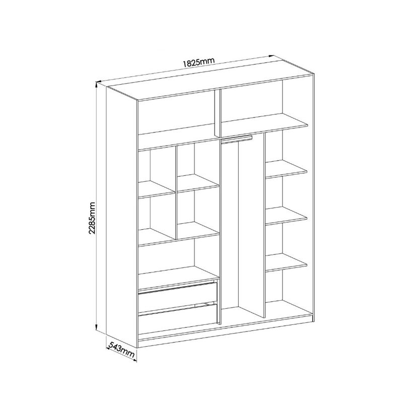 Guarda-Roupa-Casal-2-Portas-de-Correr-em-MDF-Conde-New-Moveis-Castro