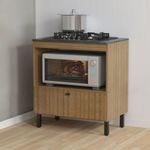 Balcão para Cooktop 4 Bocas 1 Porta Basculante BL3315 Tecno Mobili