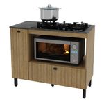 Balcão para Cooktop 5 Bocas 2 Portas BL3316 Tecno Mobili