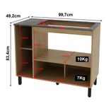 Balcão para Cooktop 5 Bocas 2 Portas BL3316 Tecno Mobili