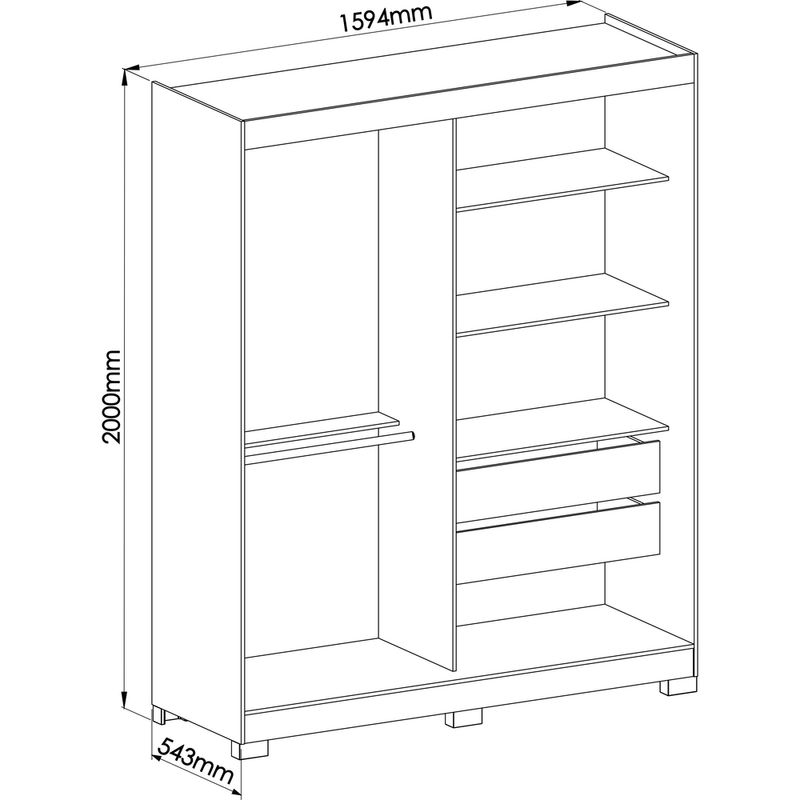 Guarda-Roupa-Solteiro-Flex-Ripado-2-Portas-de-Correr-Ruda-Moveis-Castro