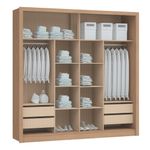 Guarda-Roupa-Casal-Flex-Ripado-2-Portas-de-Correr-Turim-Moveis-Castro