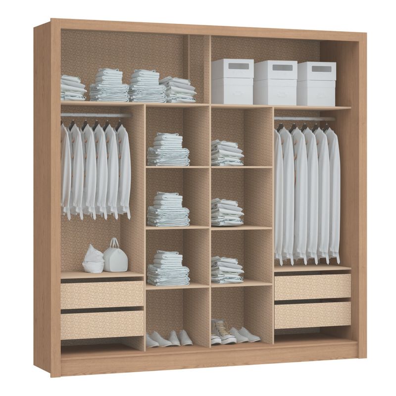 Guarda-Roupa-Casal-Flex-Ripado-2-Portas-de-Correr-Turim-Moveis-Castro