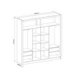 Guarda-Roupa-Casal-Flex-Ripado-2-Portas-de-Correr-Turim-Moveis-Castro