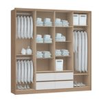Guarda Roupa Casal 4 Portas 4 Gavetas Astor Móveis Castro