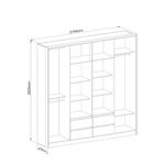 Guarda Roupa Casal 4 Portas 4 Gavetas Astor Móveis Castro