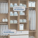 Guarda Roupa Casal 4 Portas 4 Gavetas Astor Móveis Castro