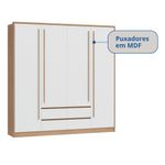 Guarda Roupa Casal 4 Portas 4 Gavetas Astor Móveis Castro