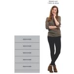 Cômoda 5 Gavetas Solution Móveis Castro