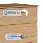 Cômoda 4 Gavetas com Pés Maia Móveis Castro