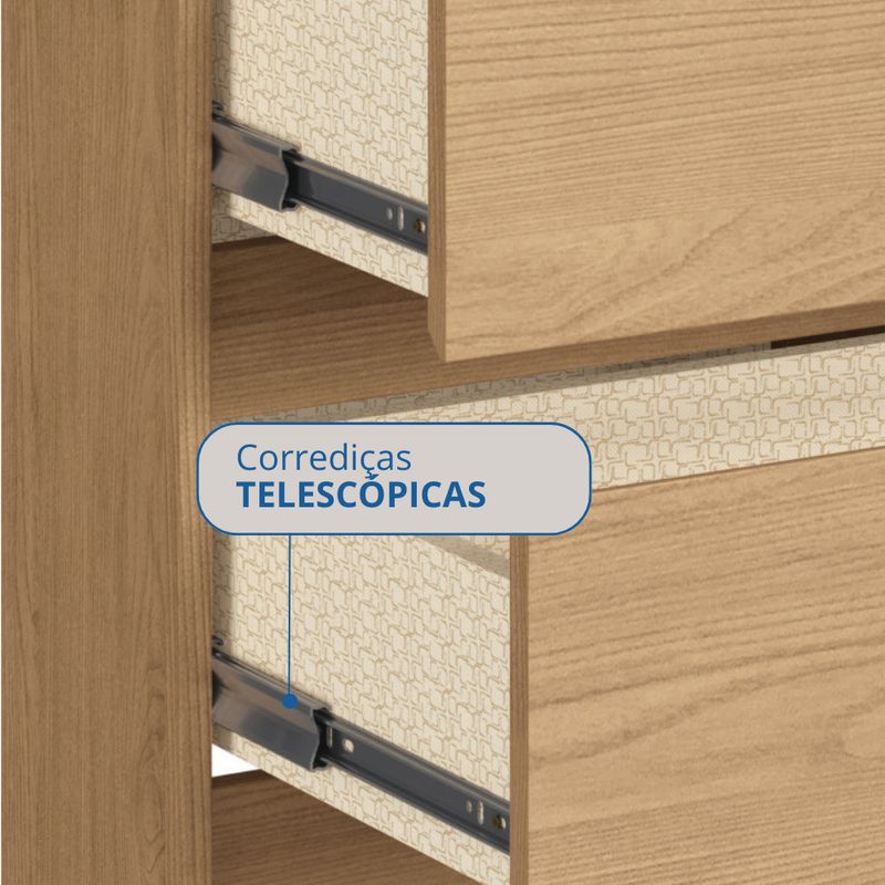 Cômoda 4 Gavetas com Pés Maia Móveis Castro