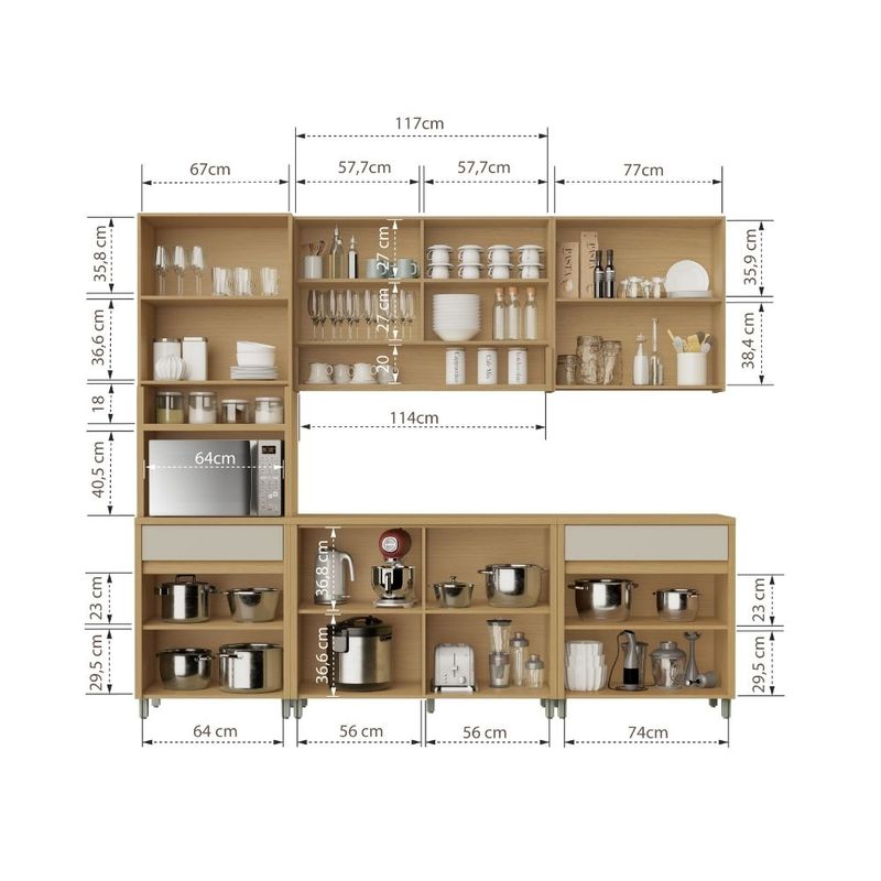 Cozinha Modulada 5 peças Multi I Nesher