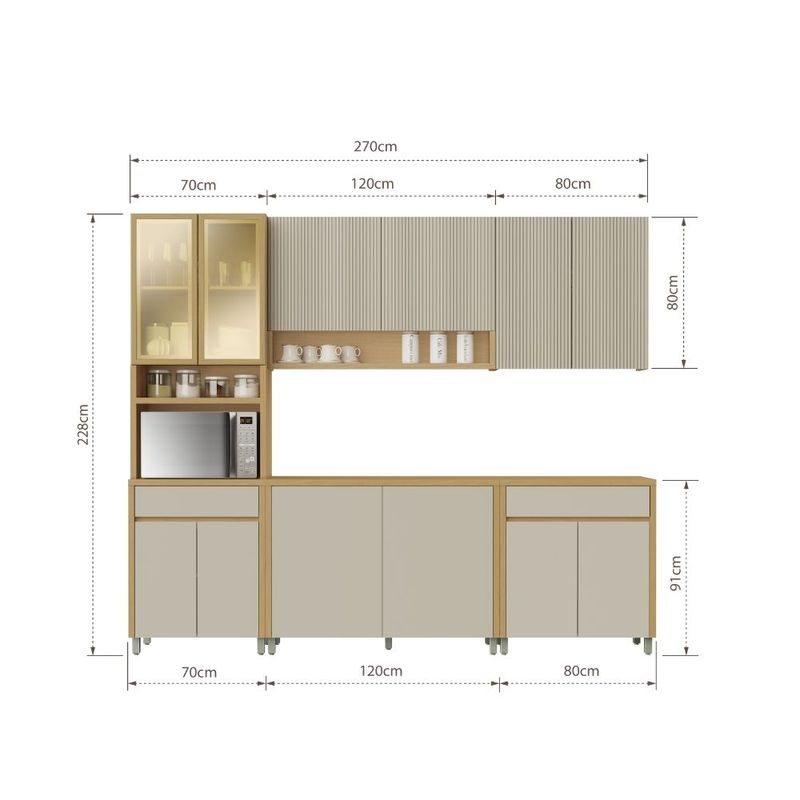 Cozinha Modulada 5 peças Multi I Nesher